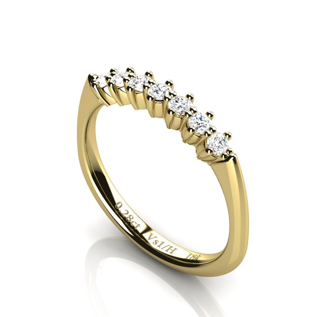 half eternity diamond ring